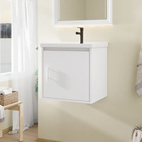20-inch Floating Vanity with Ceramic Sink - image 1