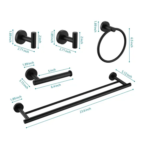 5-Piece Bathroom Hardware Set - image 15