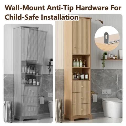 67.7-inch Freestanding Storage Cabinet - image 6