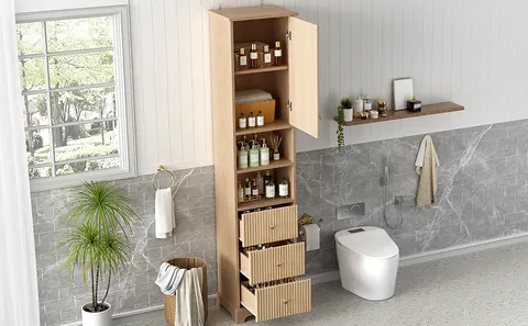 67.7-inch Freestanding Storage Cabinet - image 22