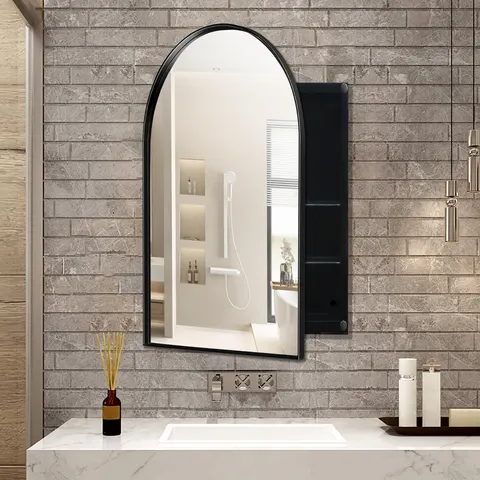 Arched Mirror Medicine Cabinet - image 1
