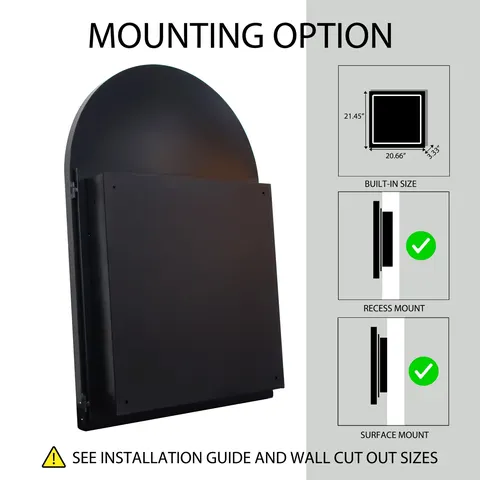Arched Mirror Medicine Cabinet - image 7