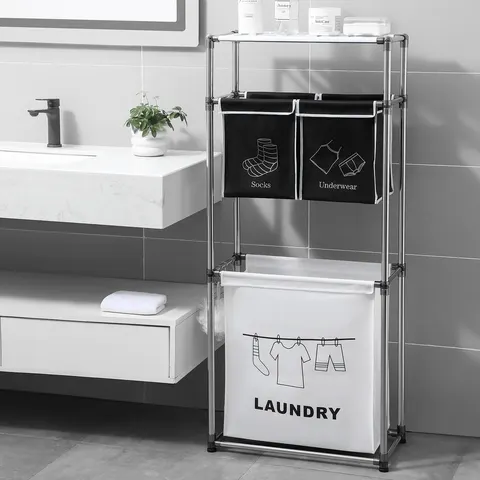Bathroom Laundry Sorter with Four Removable Bags - image 5