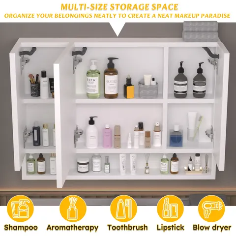 LED Mirrored Bathroom Cabinet - image 6