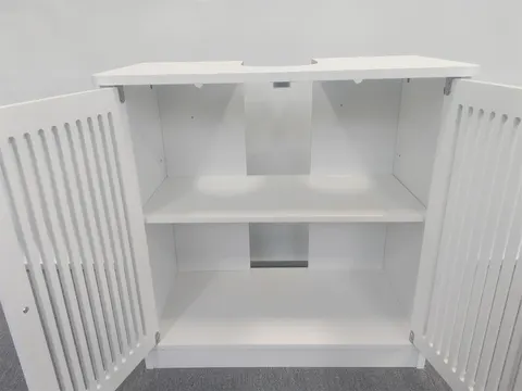 Louvered Vanity Cabinet - image 4