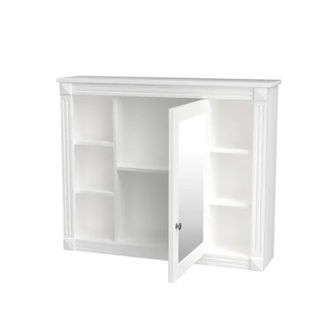 Mirror Cabinet with Six Open Shelves - image 12