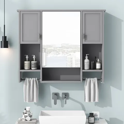 Mirror Cabinet with Towel Bar - image 3