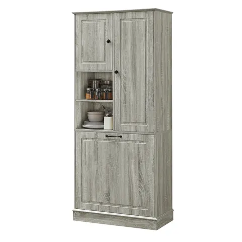Tall Storage Cabinet with Flip-Out Basket - image 10