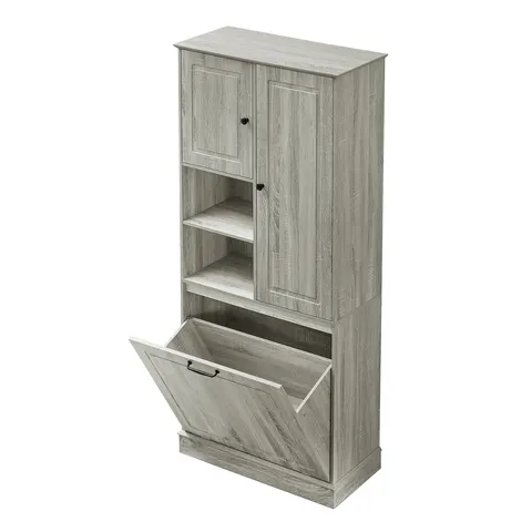Tall Storage Cabinet with Flip-Out Basket - image 21