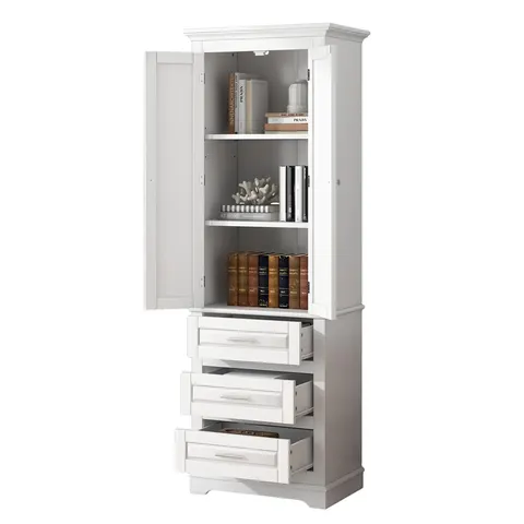 Tall Storage Cabinet with Three Drawers - image 10