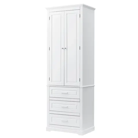 Tall Storage Cabinet with Three Drawers - image 11