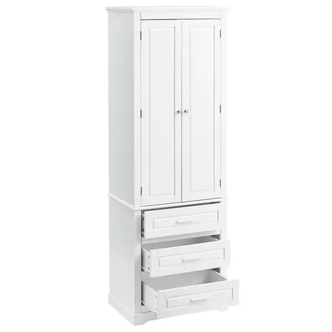 Tall Storage Cabinet with Three Drawers - image 16