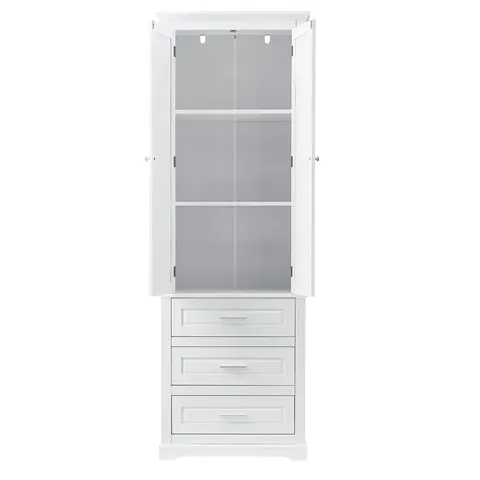 Tall Storage Cabinet with Three Drawers - image 18